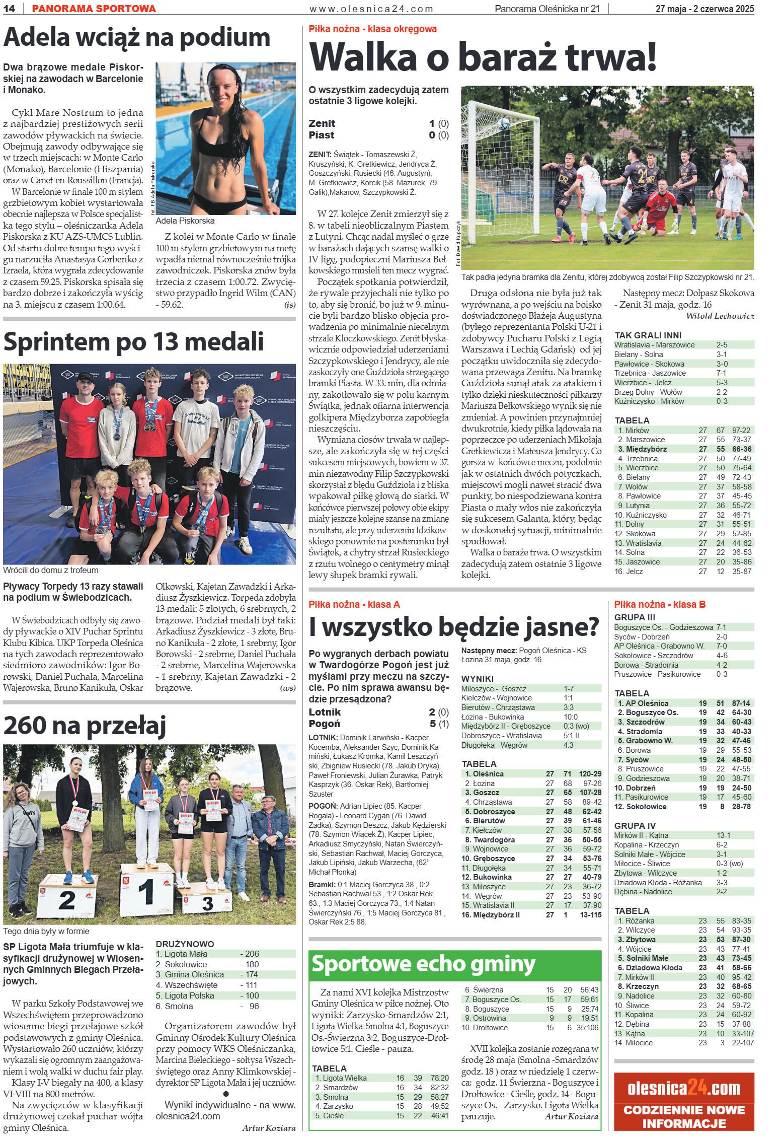 Panorama Oleśnicka nr 21 z 27 maja 2025 - strona 14