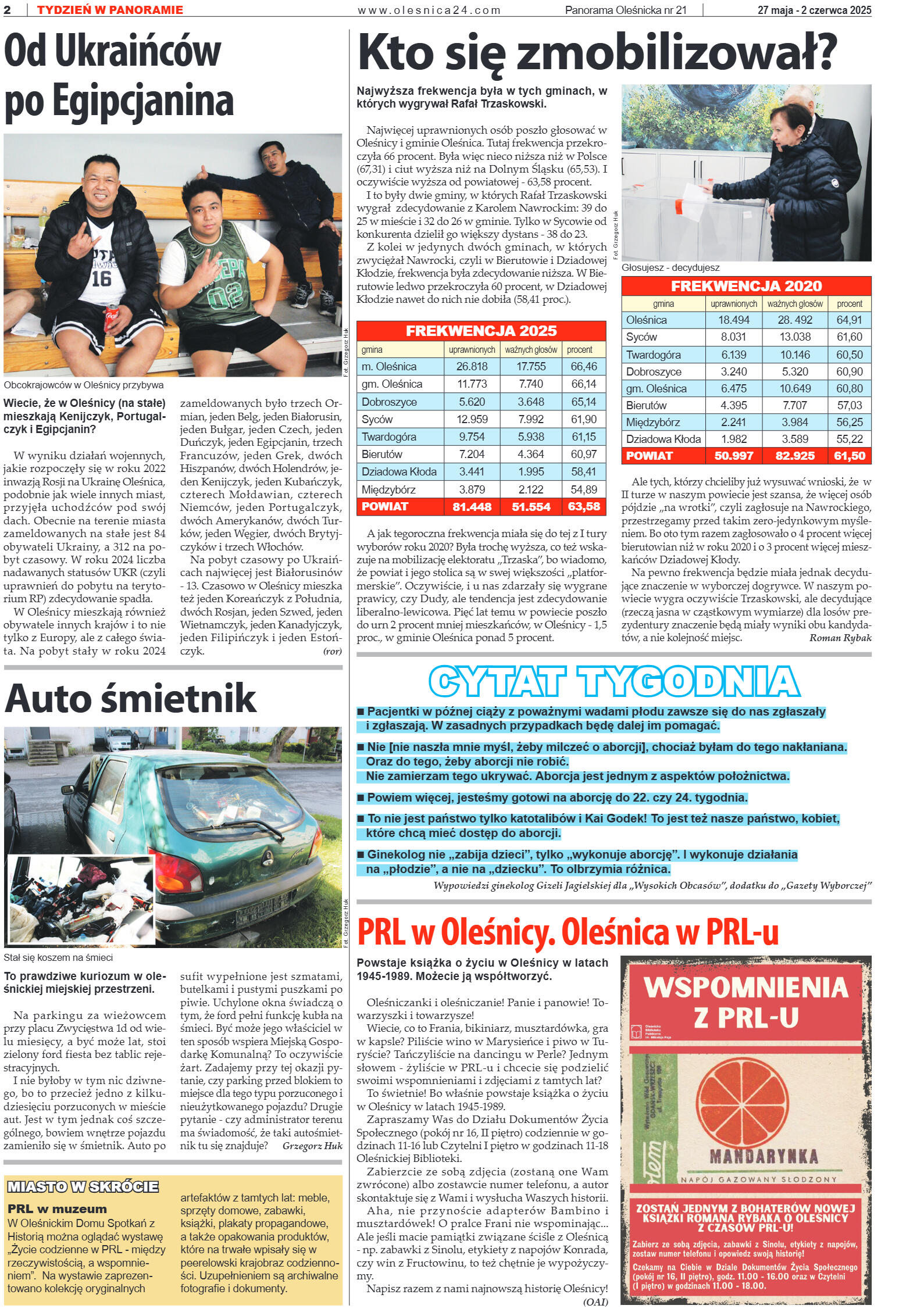 Panorama Oleśnicka nr 21 z 27 maja 2025 - strona 2