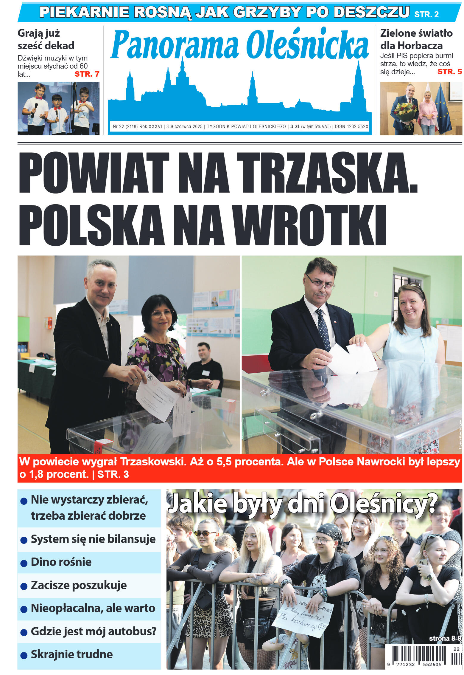 Panorama Oleśnicka nr 22 z 3 czerwca 2025 - strona 1