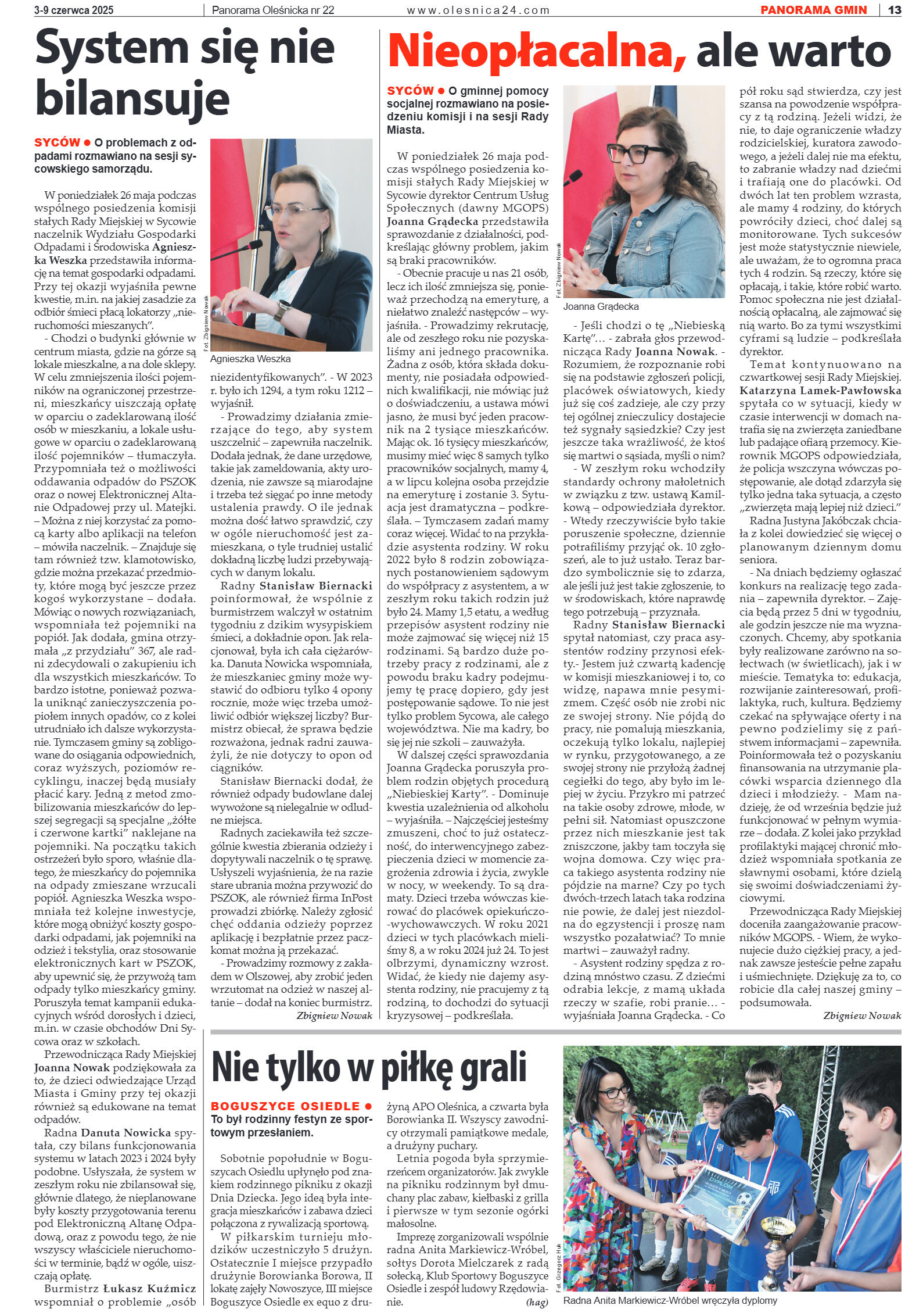 Panorama Oleśnicka nr 22 z 3 czerwca 2025 - strona 13