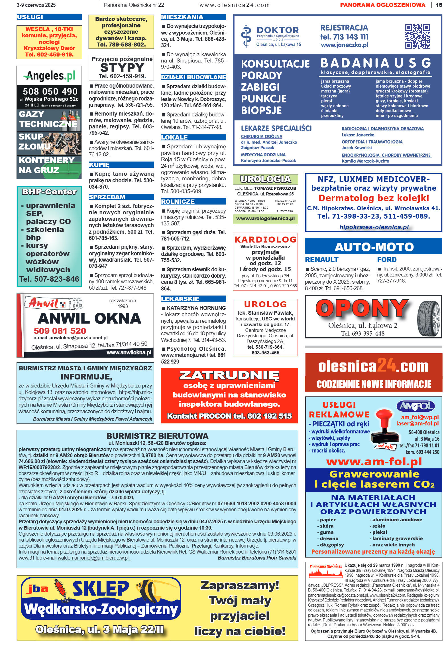 Panorama Oleśnicka nr 22 z 3 czerwca 2025 - strona 15