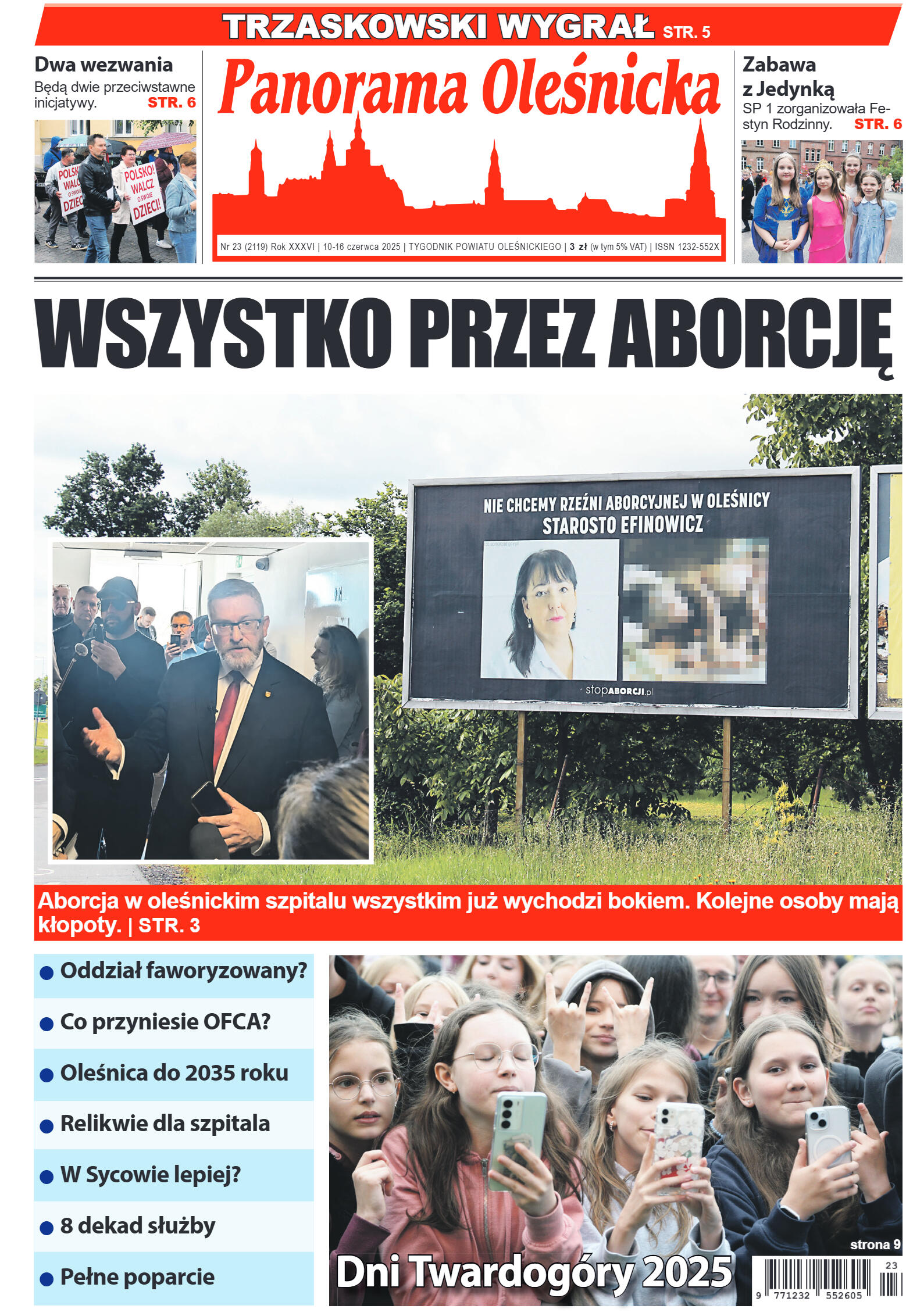Panorama Oleśnicka nr 23 z 10 czerwca 2025 - strona 1