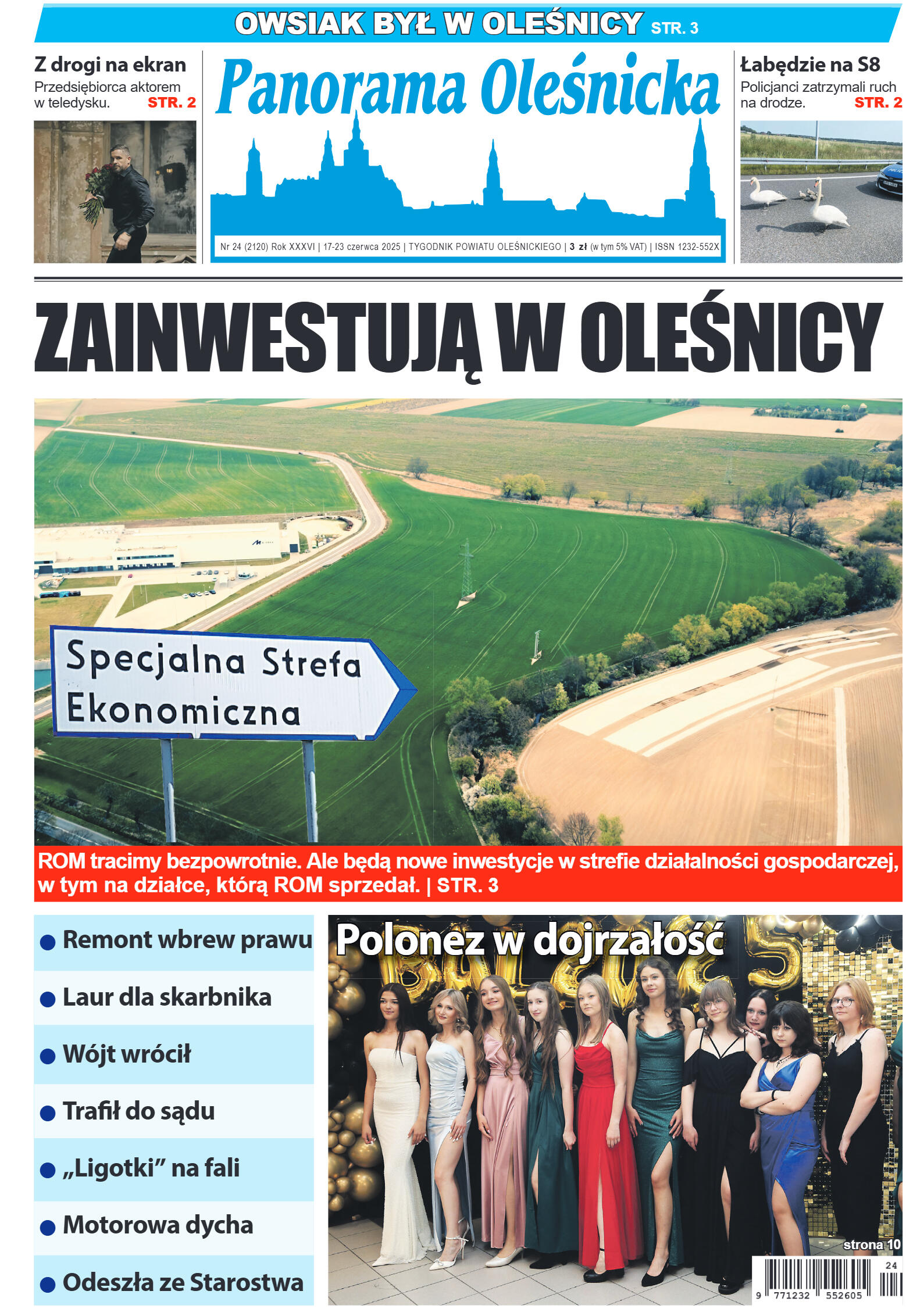 Panorama Oleśnicka nr 24 z 17 czerwca 2025 - strona 1