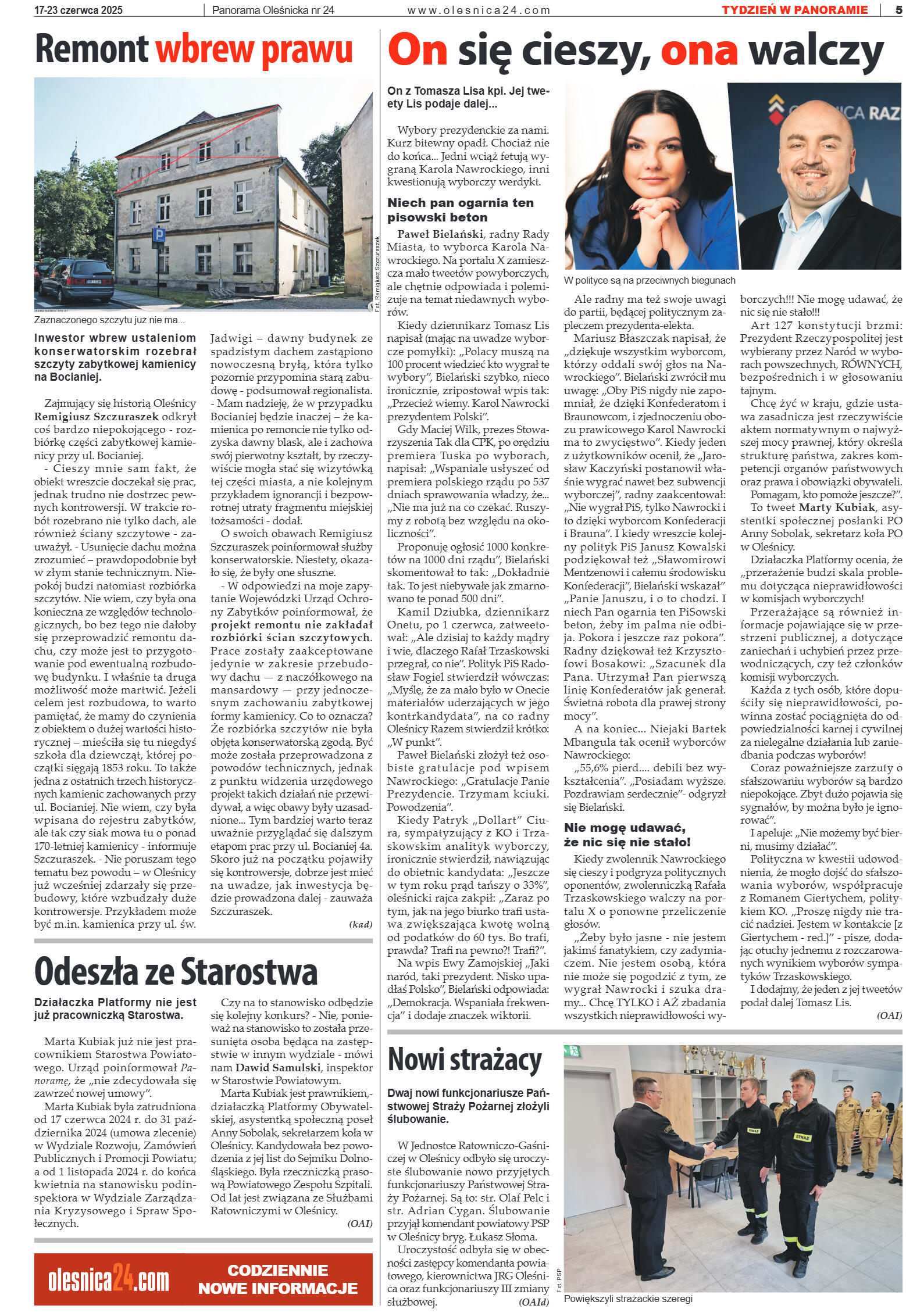 Panorama Oleśnicka nr 24 z 17 czerwca 2025 - strona 5
