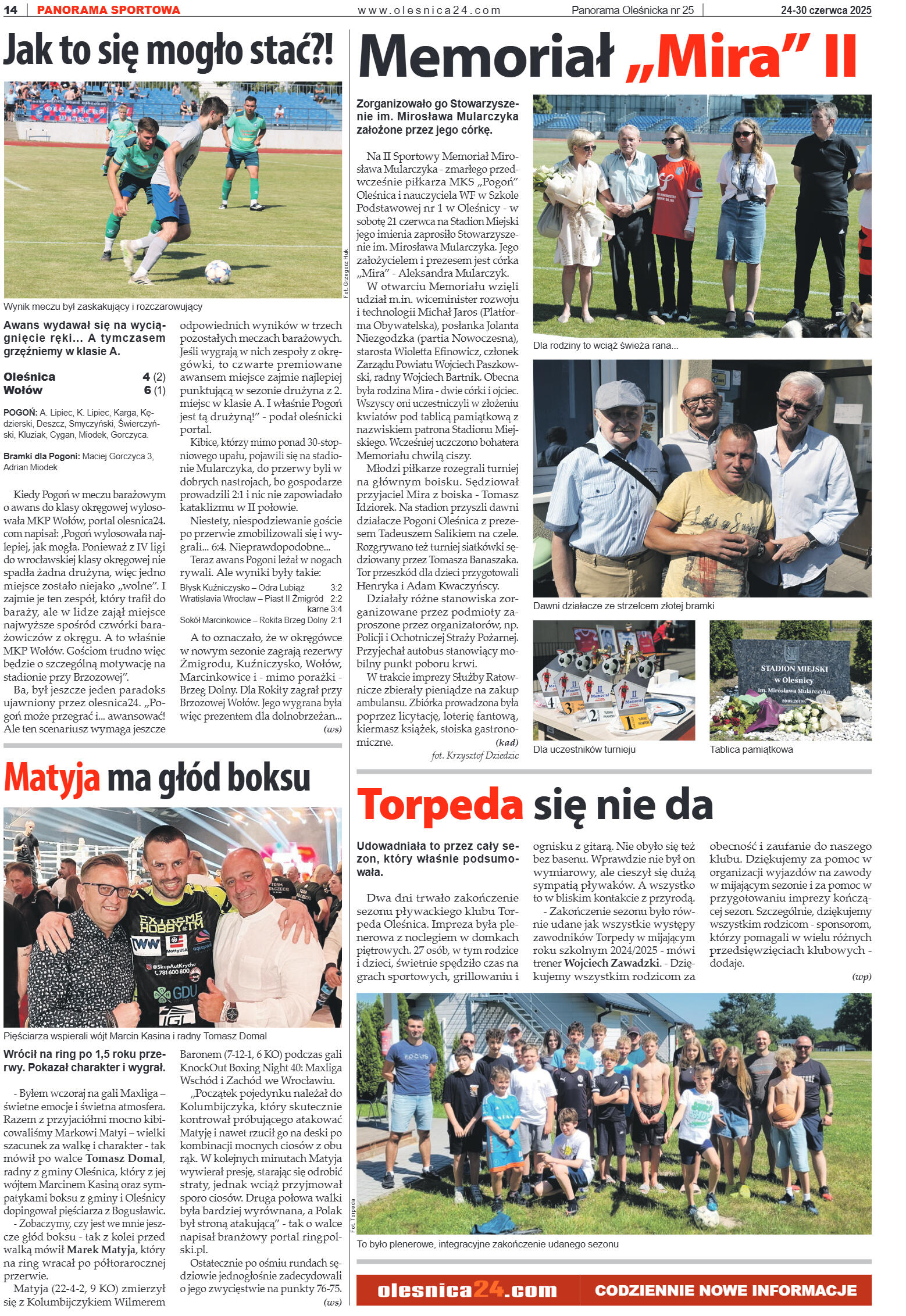 Panorama Oleśnicka nr 25 z 24 czerwca 2025 - strona 14