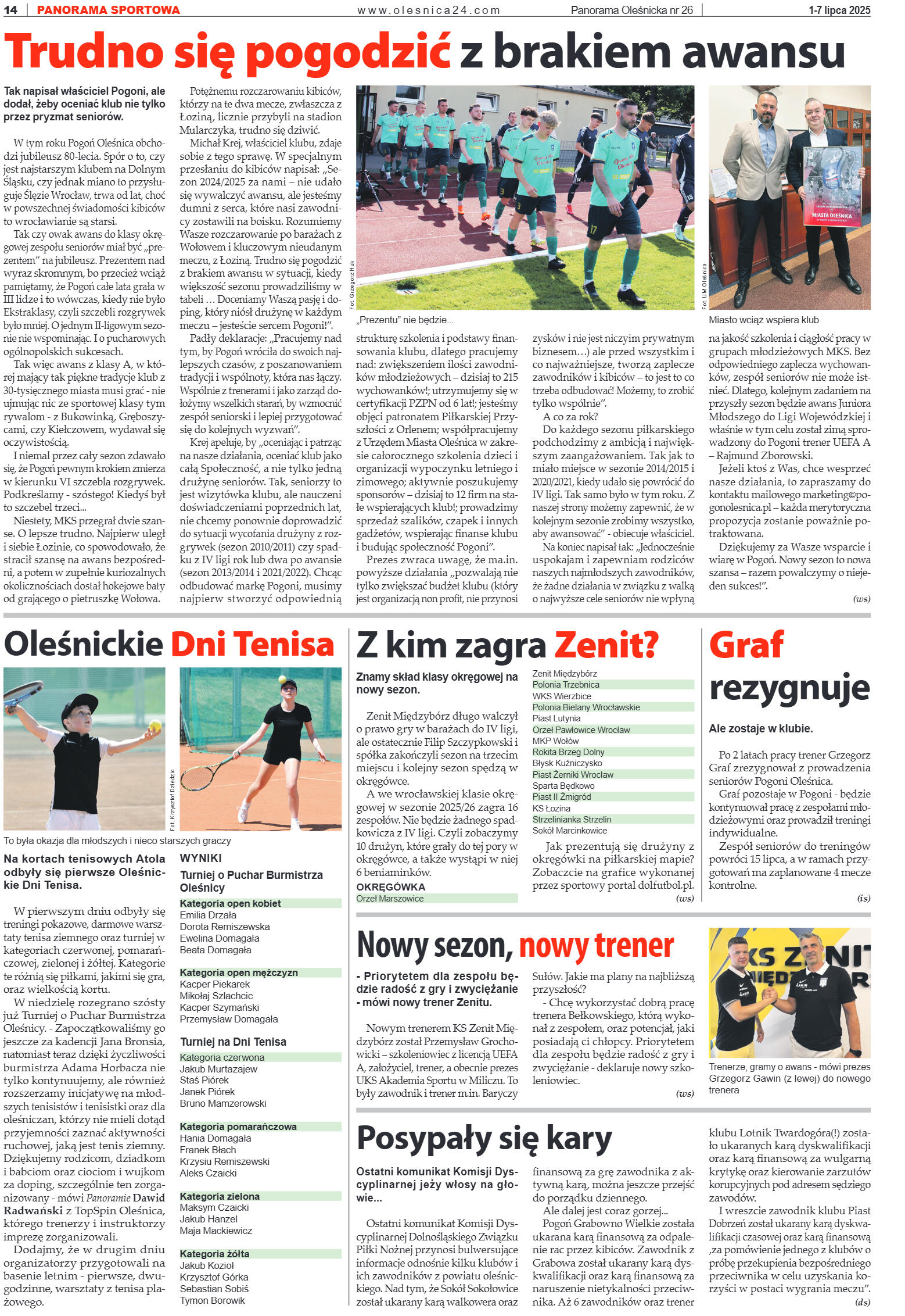 Panorama Oleśnicka nr 26 z 1 lipca 2025 - strona 14