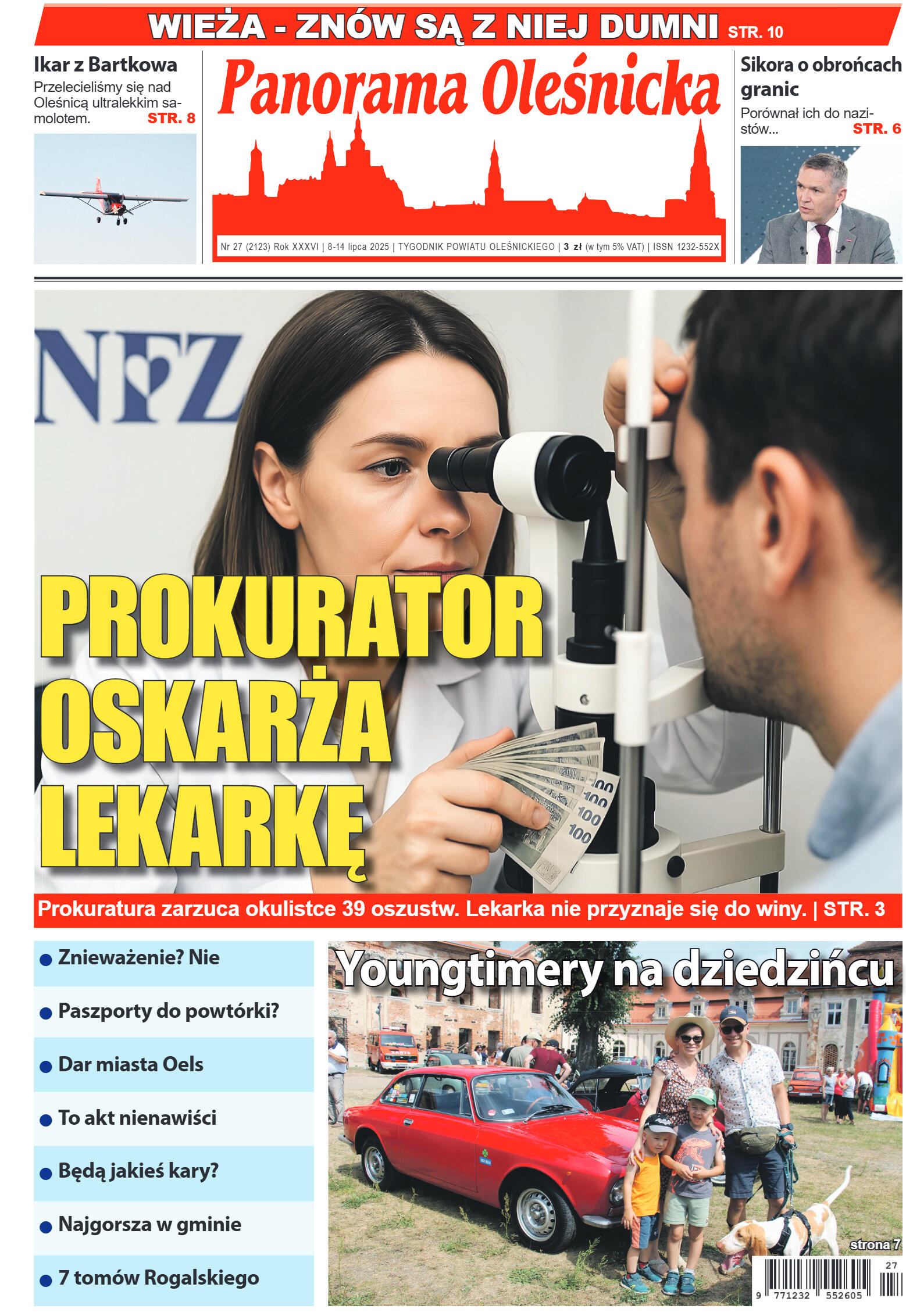 Panorama Oleśnicka nr 27 z 8 lipca 2025 - strona 1