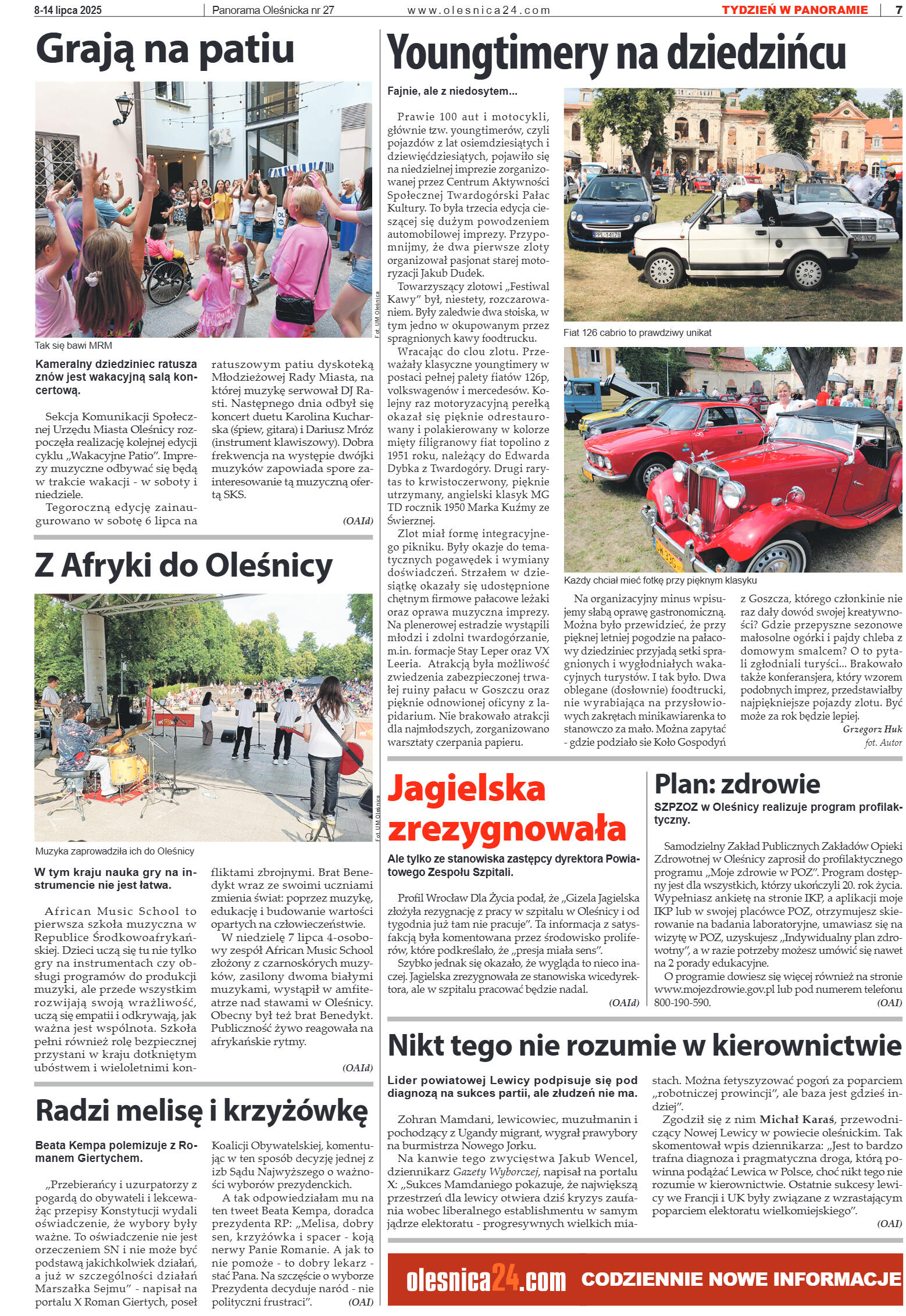 Panorama Oleśnicka nr 27 z 8 lipca 2025 - strona 7