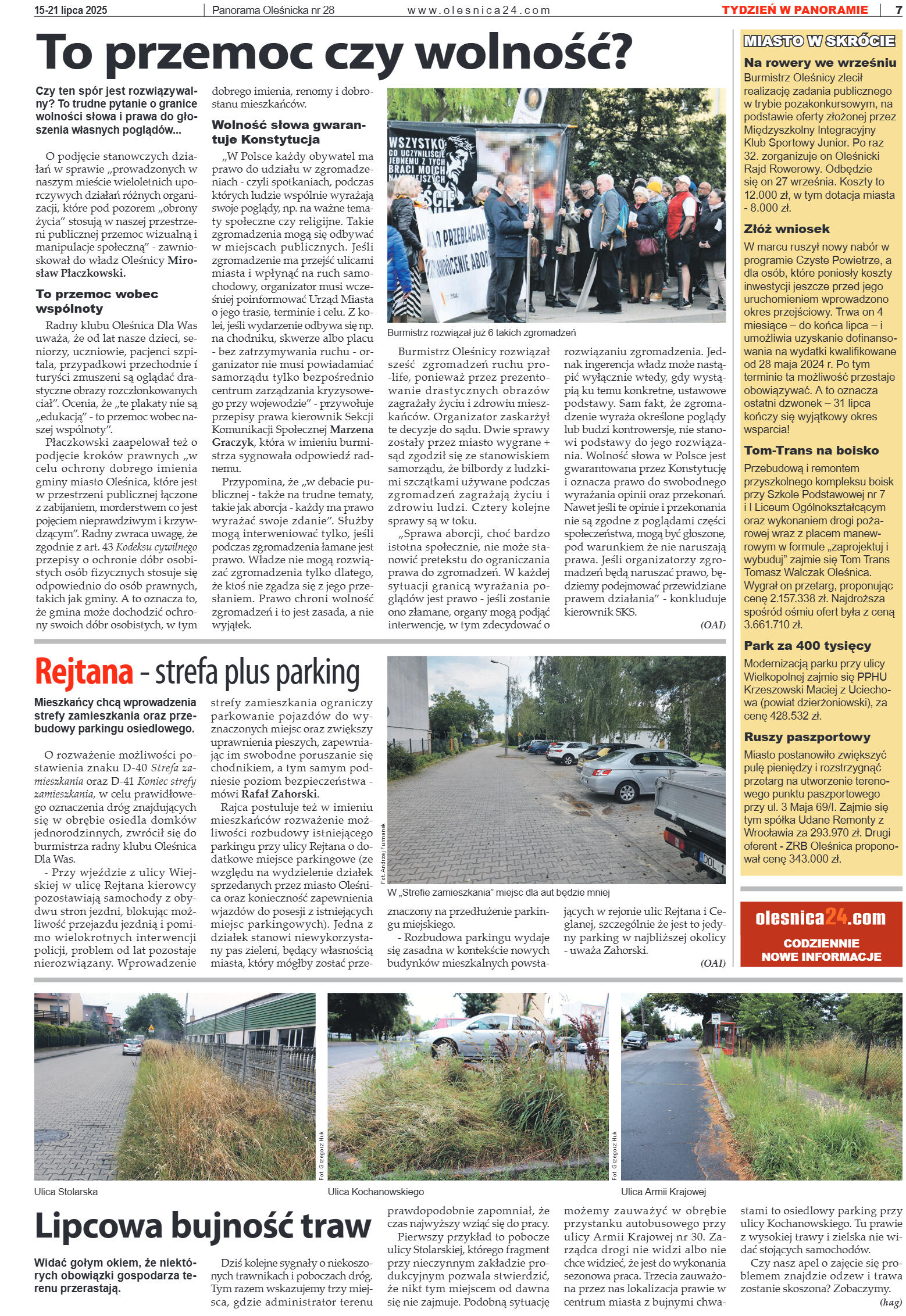 Panorama Oleśnicka nr 28 z 15 lipca 2025 - strona 7